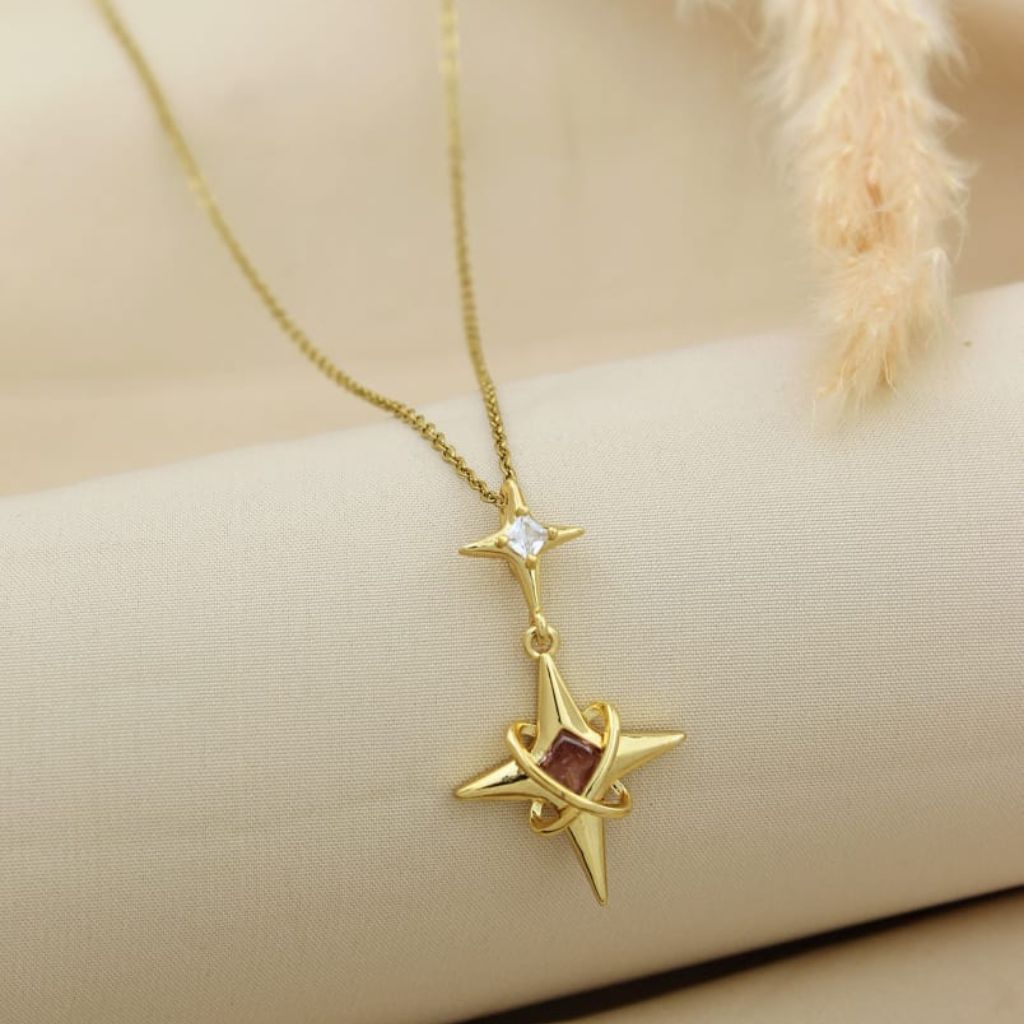 Cosmic Saturn Star Necklace