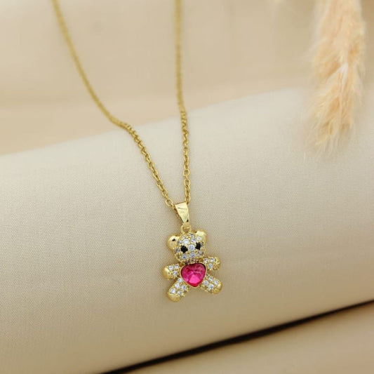 Teddy Bear with Pink Heart