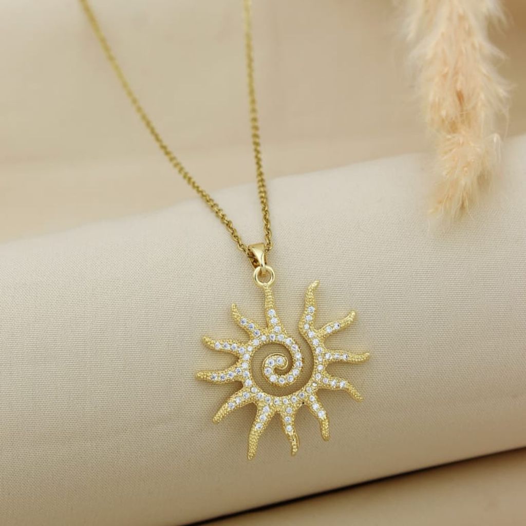 Gold Swirl Sunburst