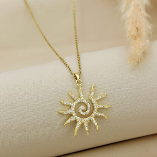 Gold Swirl Sunburst