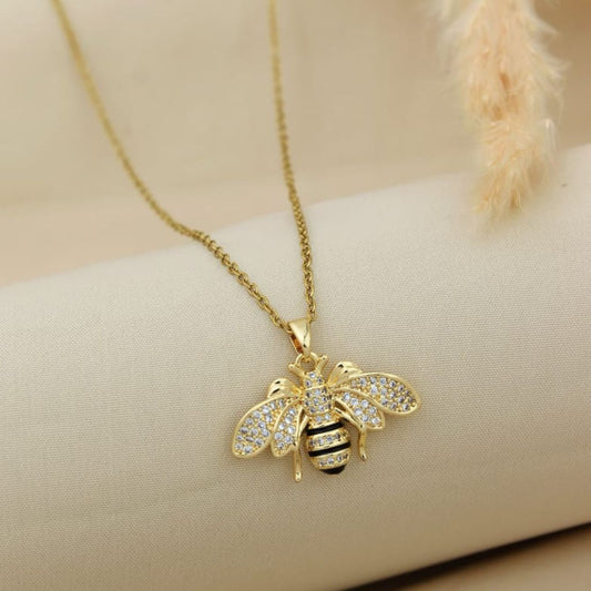 Honeybee with Black Stripes