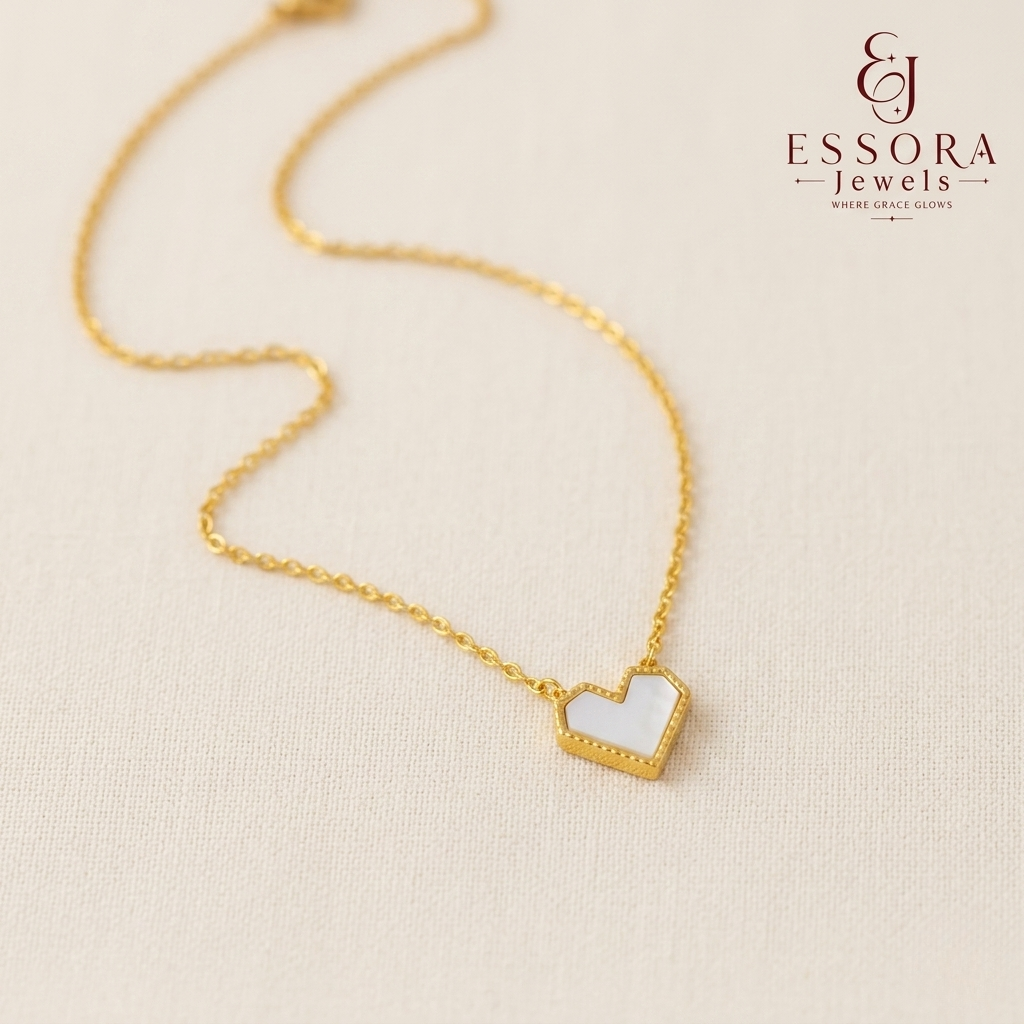 White Heart Pendant