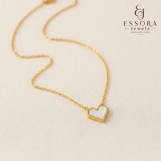 White Heart Pendant