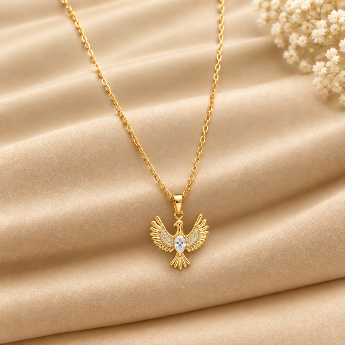 Crystal Dove Necklace