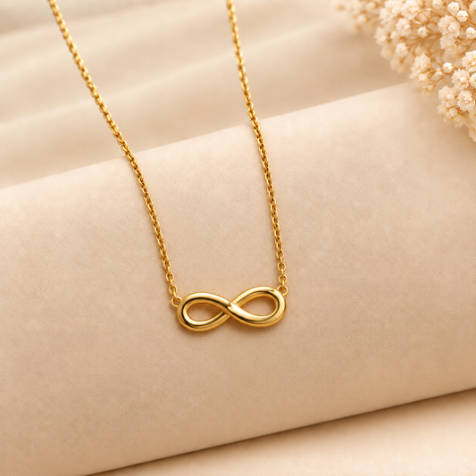 Dainty Gold Infinity Link Necklace